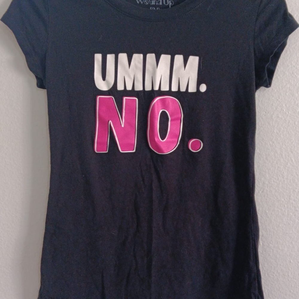 Kids Black and Pink Graphic Tee